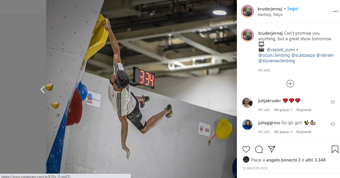 Jernej Kruder Instagram page