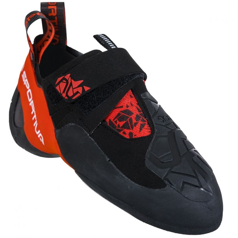 La Sportiva Skwama Black/Poppy climbing shoes