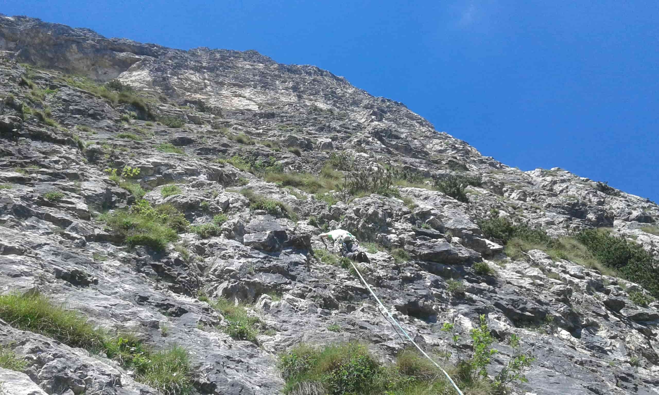 Due vie di arrampicata sul Baffelan firmate Michele Guerrini