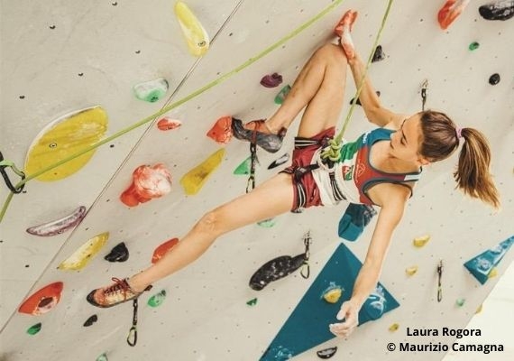 Laura Rogora arrampicata lead copyright Maurizio Camagna