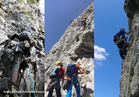 gruppo rocciatori casarotto vie alpinistiche