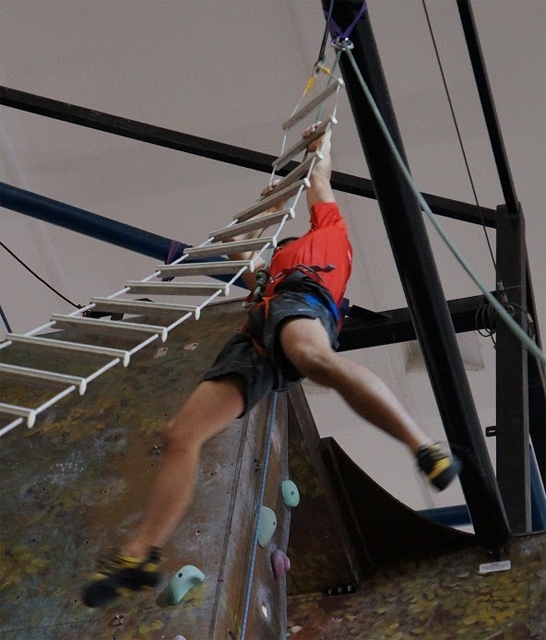 Allenarsi per l'arrampicata con la scala Bachar - Oliunìd is training