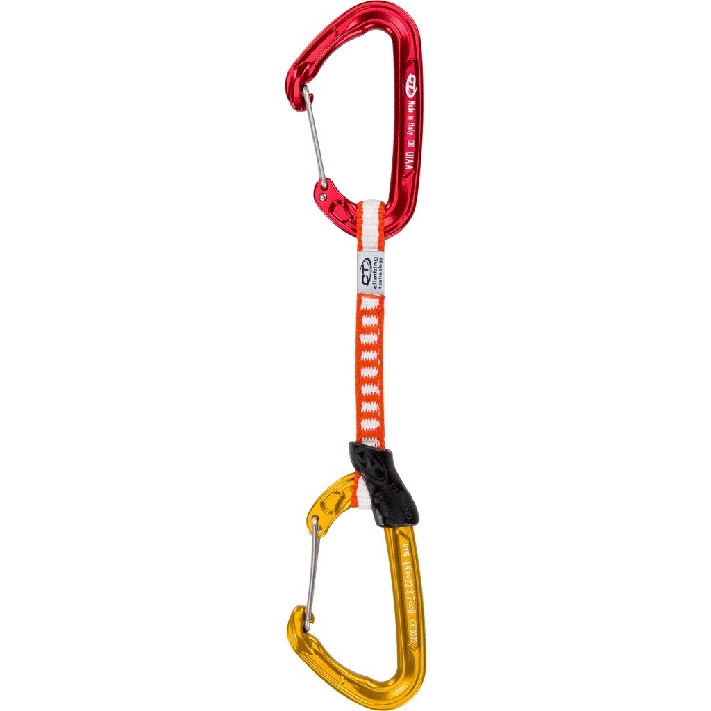 Sette rinvii leggeri per l'arrampicata
